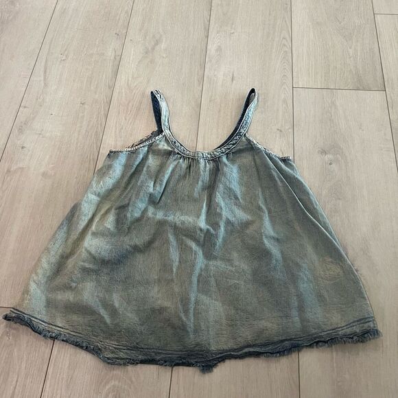 Anthropologie Pilcro Sleeveless Chambray Tank Top size s - Picture 1 of 8